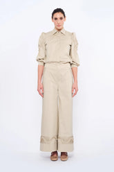 Viena Sculptural Hem Trouser | Pristine