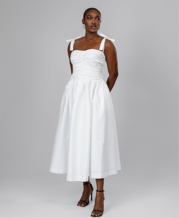 Ruched Midi Dress
