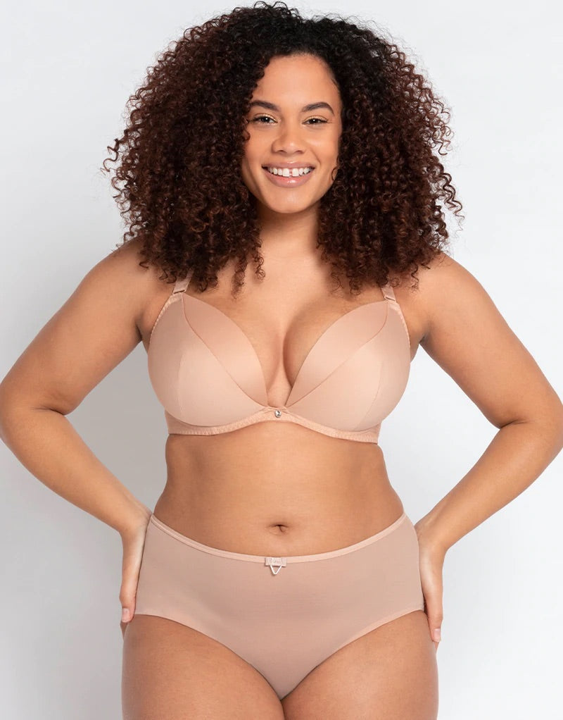 Curvy Kate Super-plunge Multi-way Bra Latte