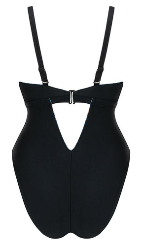 Curvy Kate Swim & Tonic Reversible Non-Wired Swimsuit Black/Snake