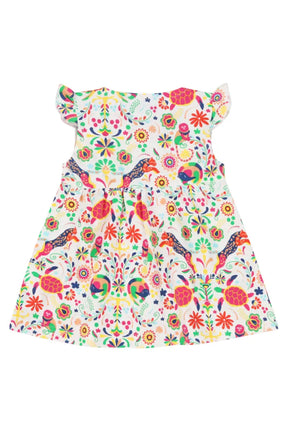 Mixed Up Clothing Vestito Baby Dress Set - Animal Arabesque