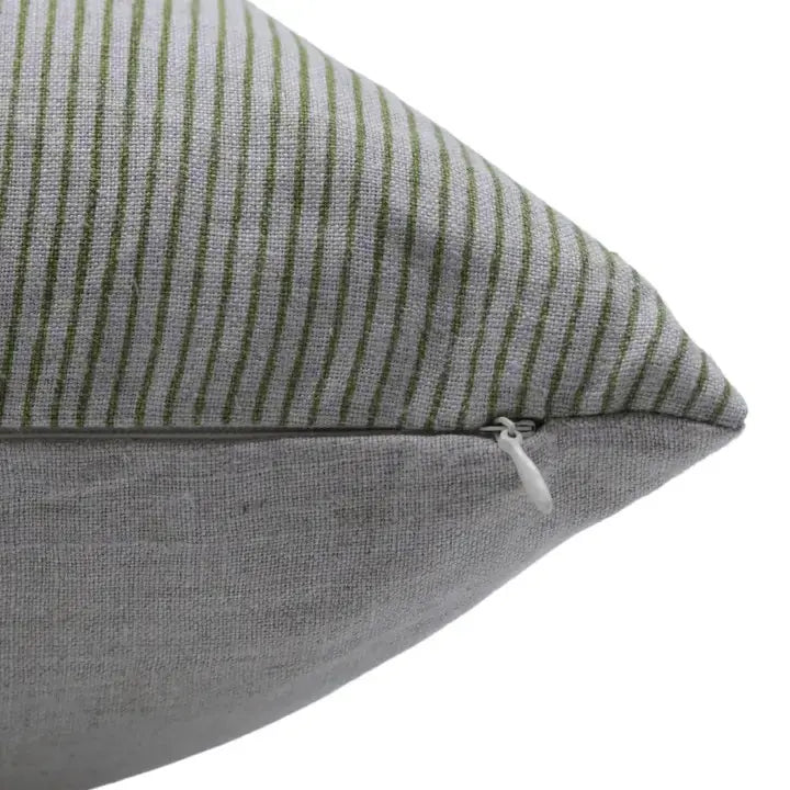 Bold And Beautiful Handmade Block Print Pure Linen Pillow Cover - Lehar