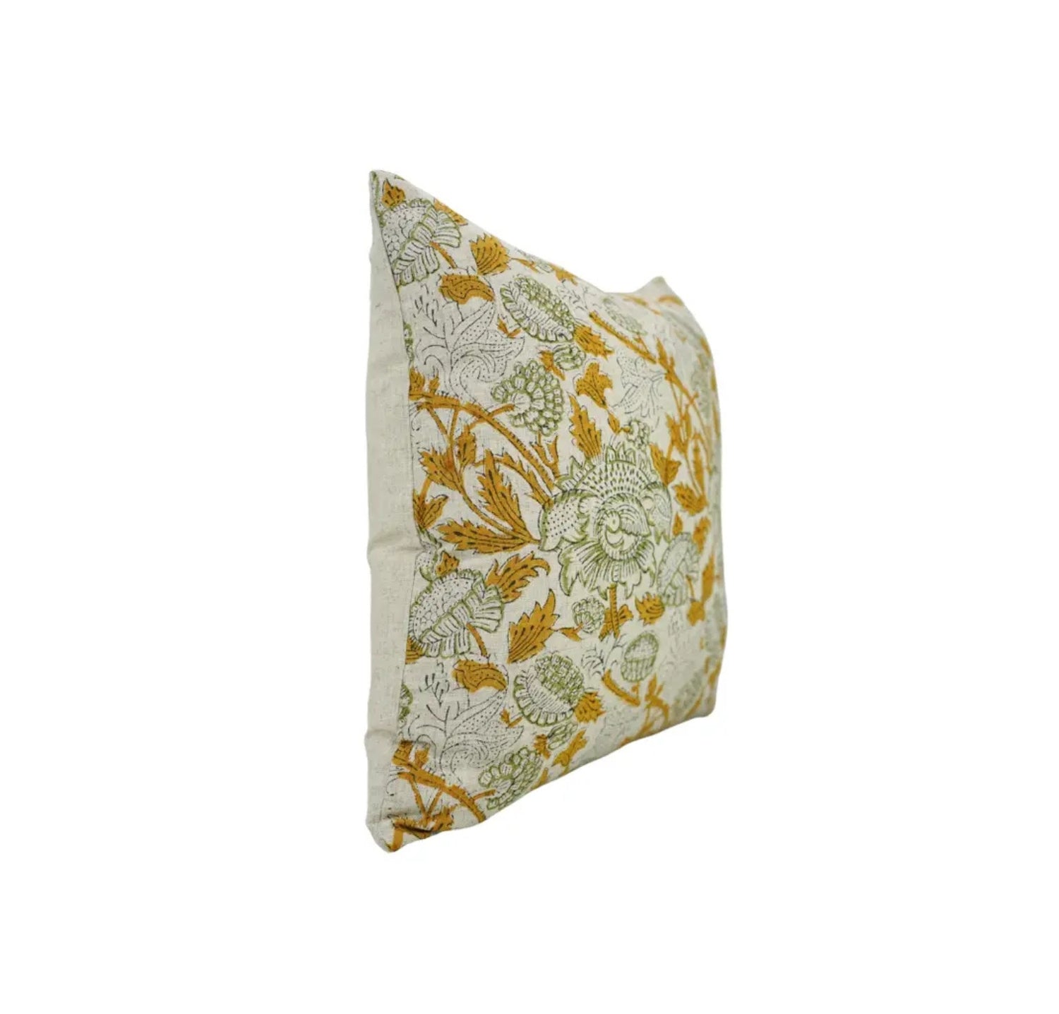 Unique Hand Block Print Viscose Linen Pillow Cover- Aakash