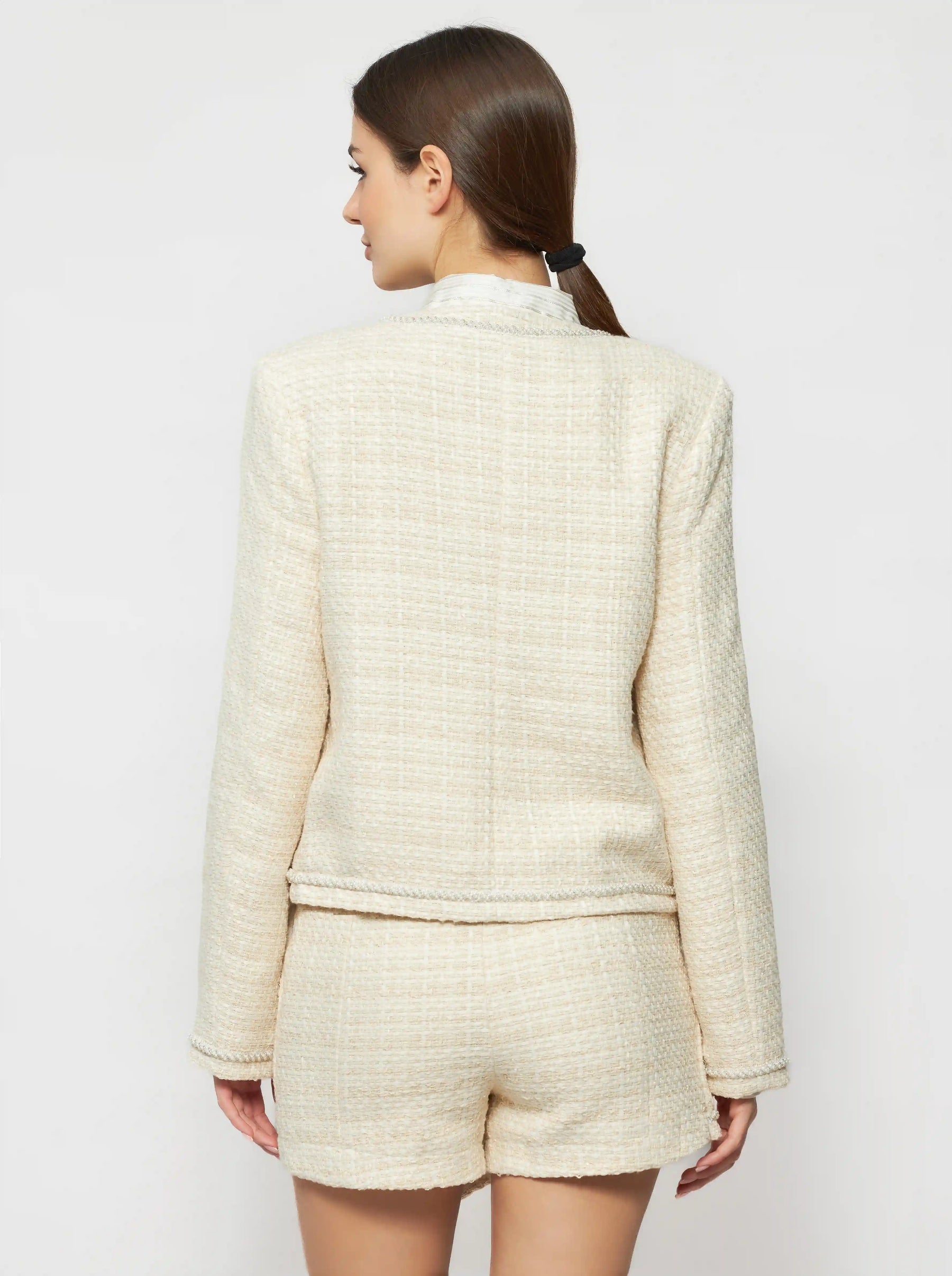 Pogonia Tweed Bouclé Crop Jacket