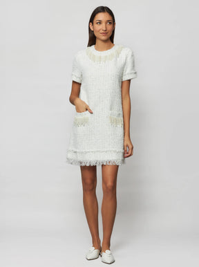 Tia Tweed Bouclé Sheath Mini Dress