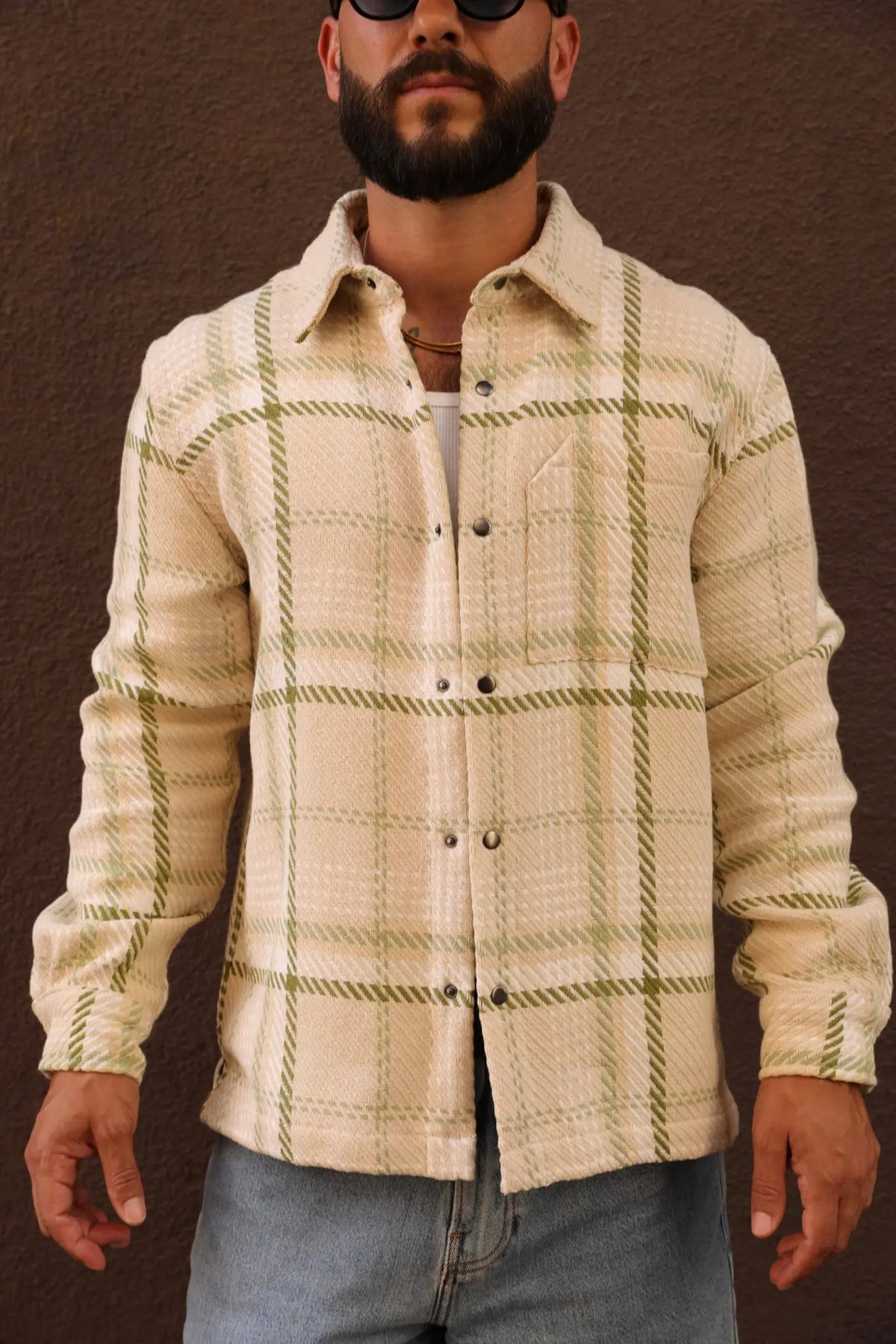 Loom Woven Jacket Bone
