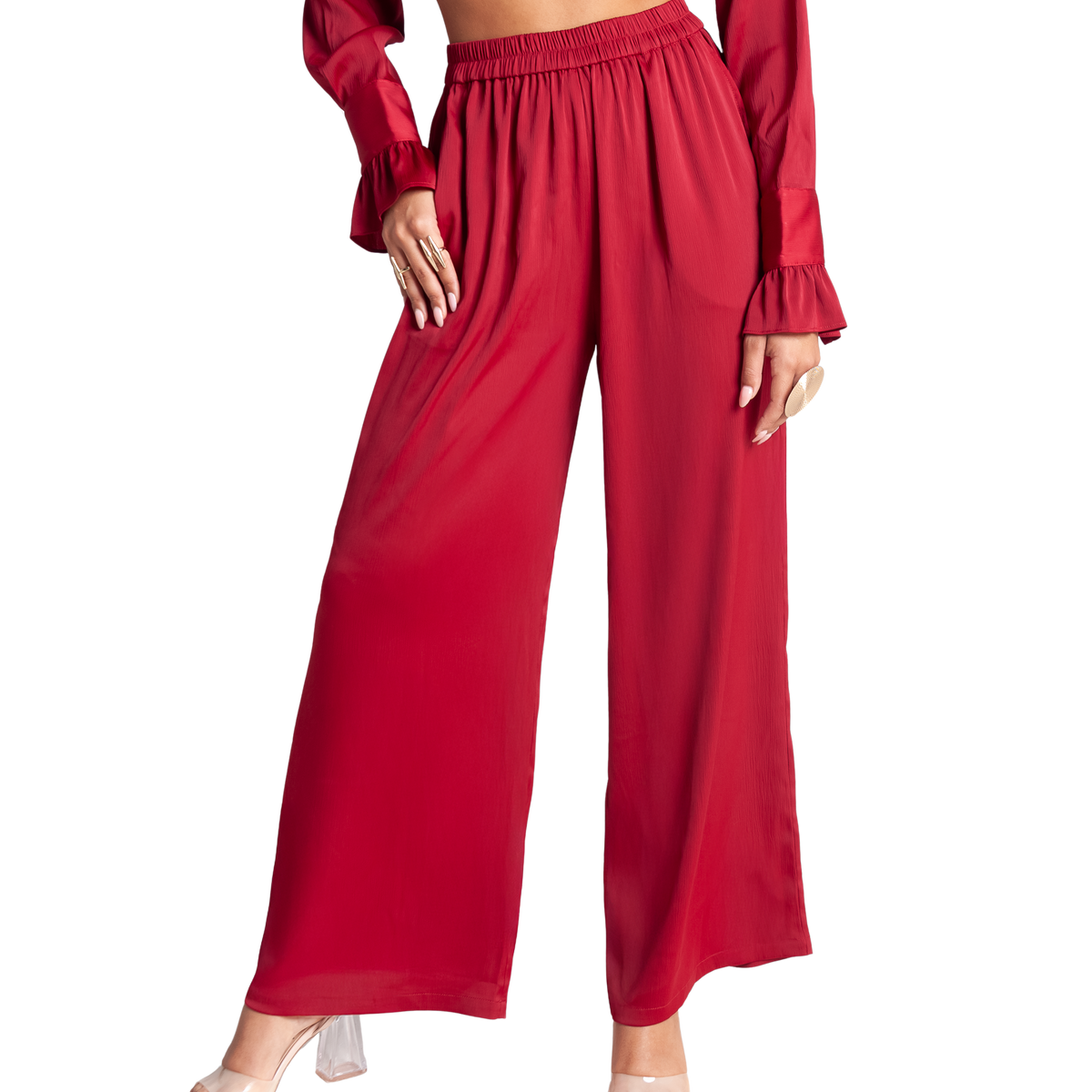 High Waisted Wide Leg Pants