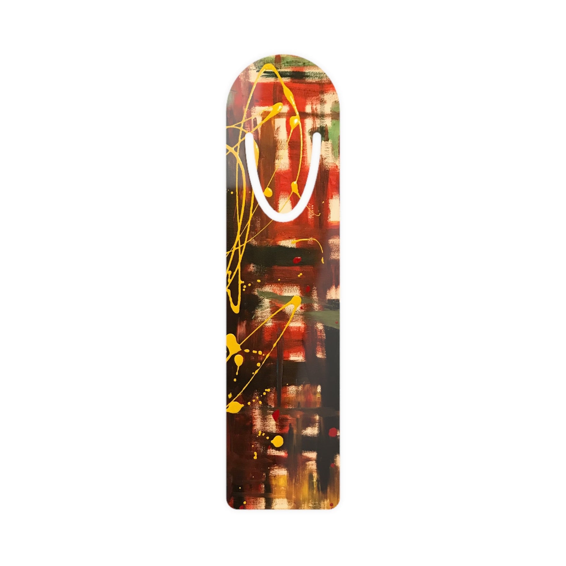 Artistic Metal Bookmark - Abstract Design for Readers, Perfect Gift for Book Lovers, Graduation, Holidays, and Libraries