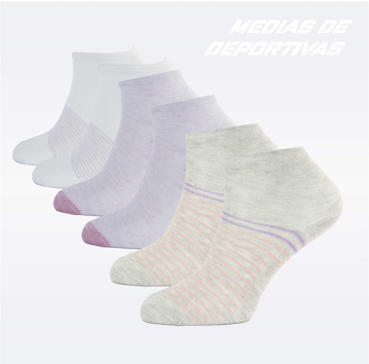 PACK DE 3 MEDIA ZAPATILLA