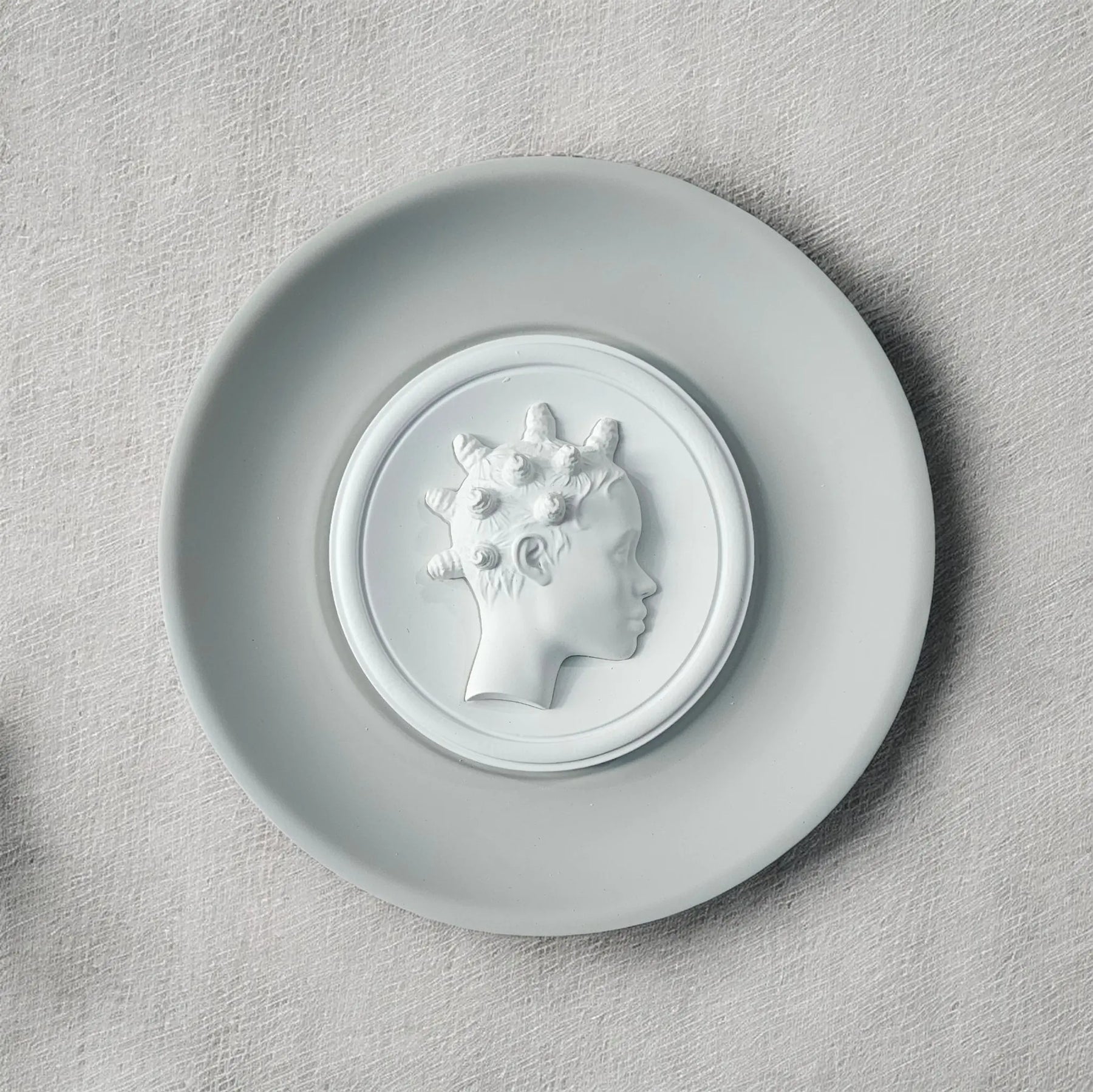 Bantu Knot Bas Relief Wall Sculpture