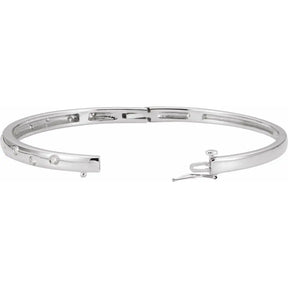 1/2 CT Natural Diamond Bangle in 14K Gold
