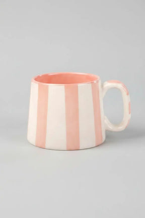 Ceramic Striped Coffee Cup Set - 220ml