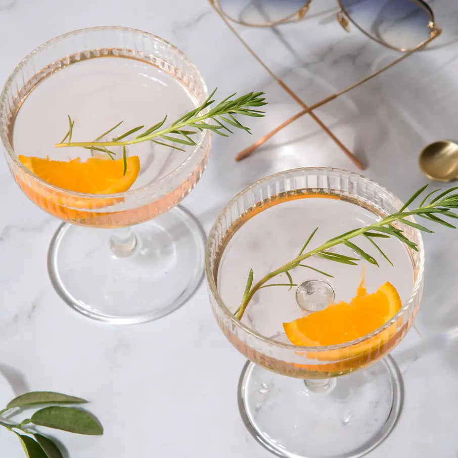 Audrey Cocktail Coupe Glass, 5.5x5.3 Inches (Set of 2)