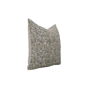 Traditional Indian Block Printed Pure Linen Pillow Cover- Kudrat