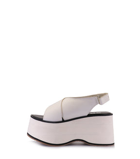 Crossover Eco Leather Platform Sandals Dosha