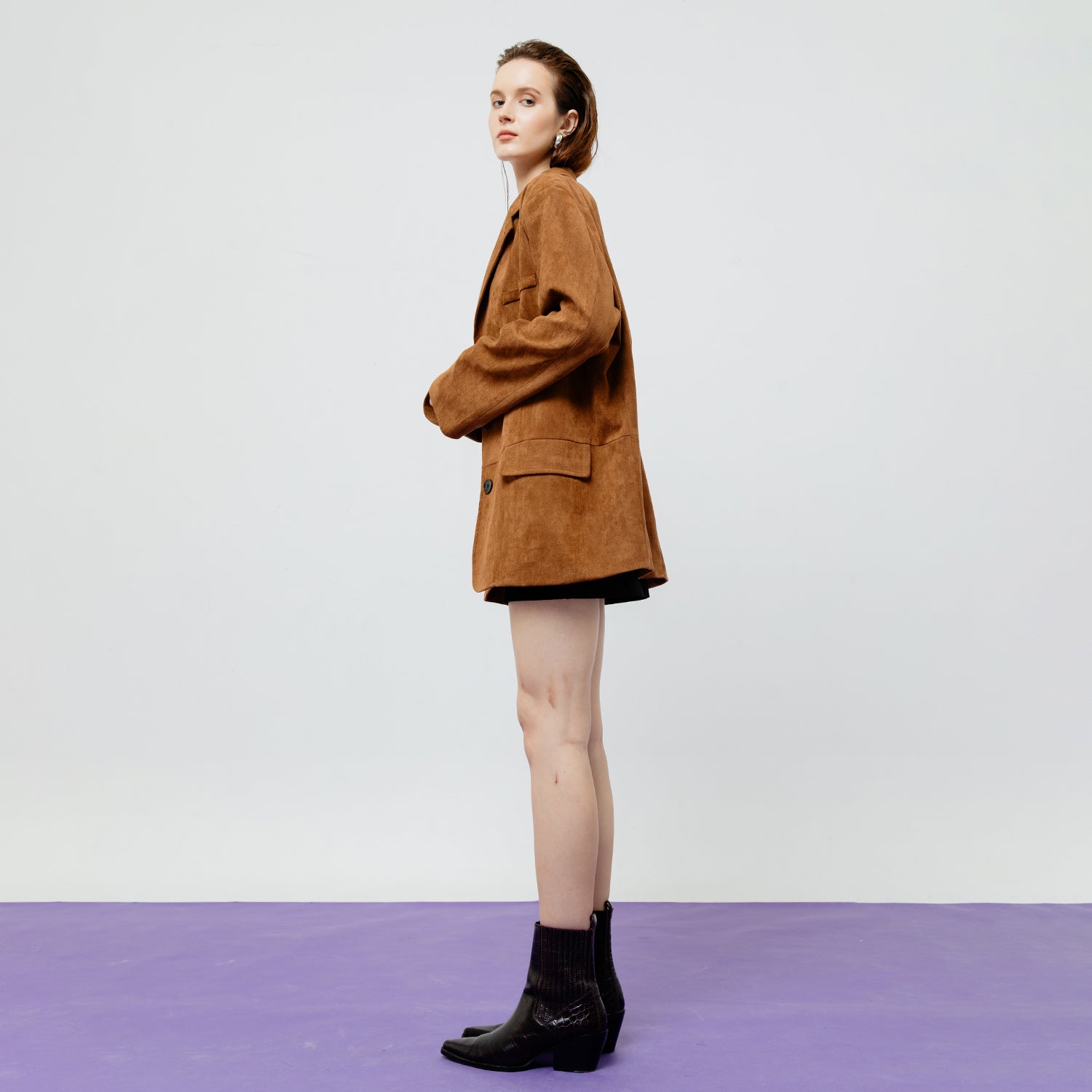LENNOX SUEDE BLAZER JACKET