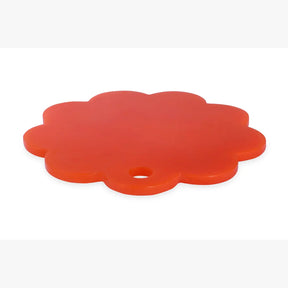 Scallop Resin Cheese Charcuterie Board, Orange - 9 Inches
