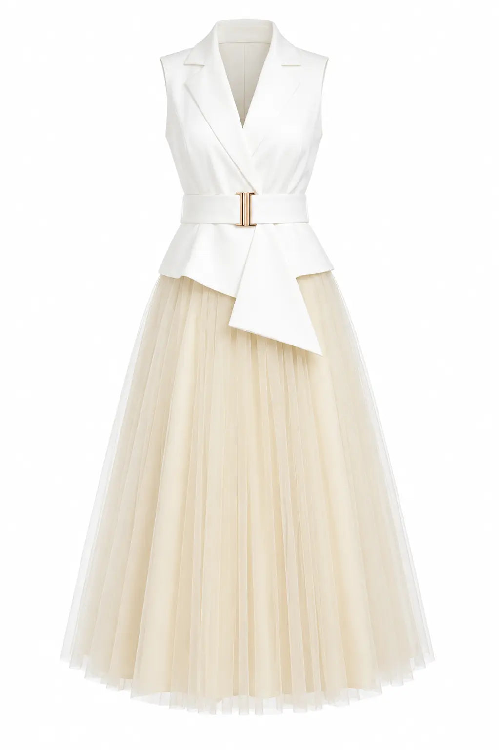 Butter Yellow Skirt & Ivory Waist Coat – Timeless Glow