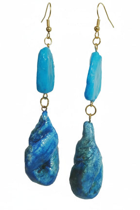 Atencao Sculptural Earrings - Artisanal Ceramic Gradient Series