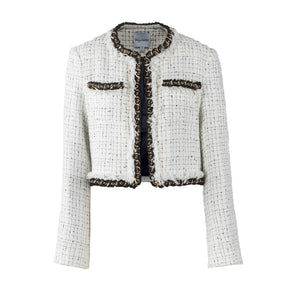 Aret Tweed Bouclé Crop Jacket
