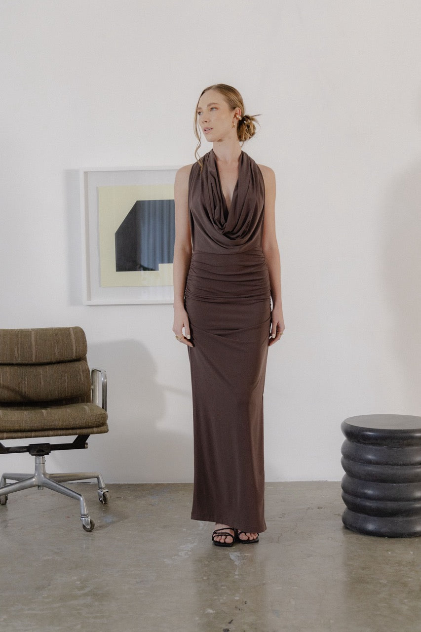 Gina Dress - Mocha Mousse
