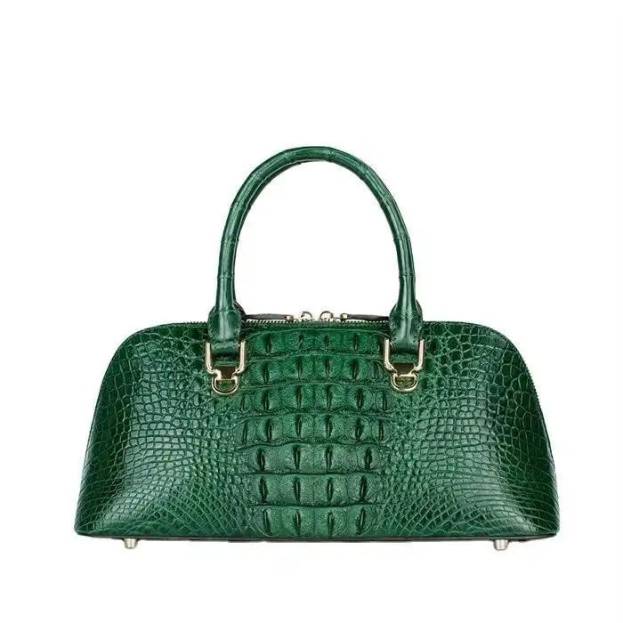 Luxe Artisanal Crocodile Leather Handbag | An Heirloom of Elegance