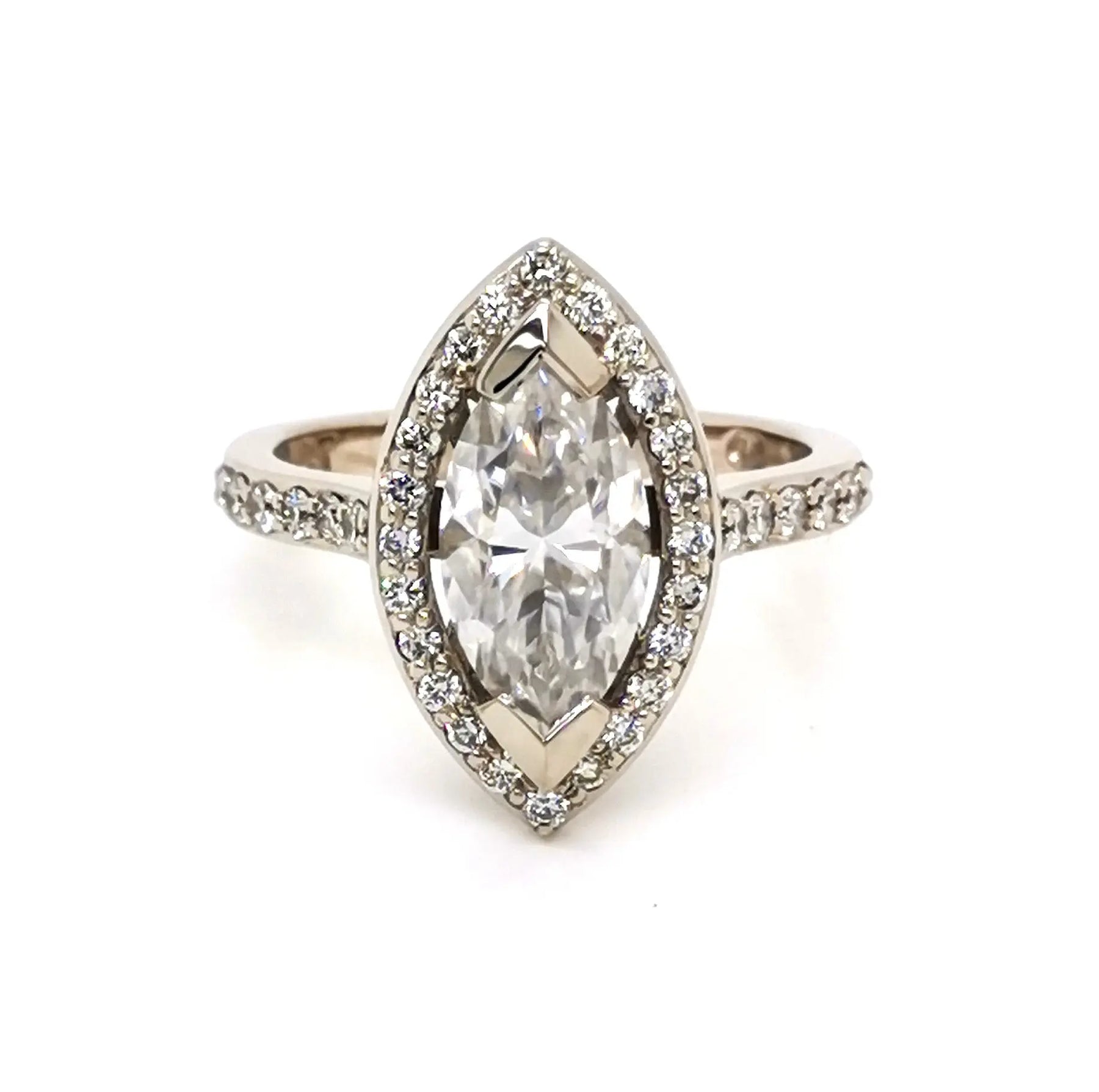 Marquise Halo Ring