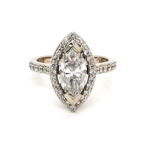 Marquise Halo Ring