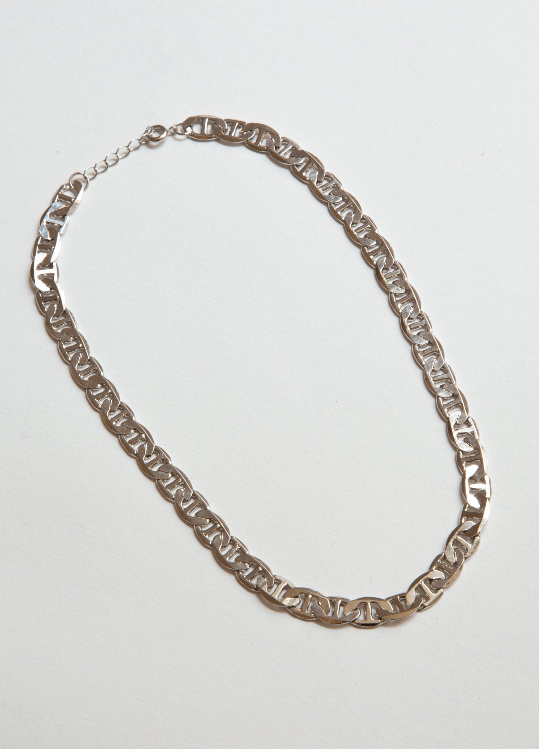 Gold Retro Link Chain Necklace