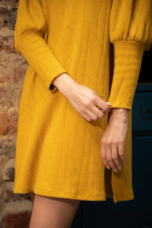 Trendy Mustard Dress