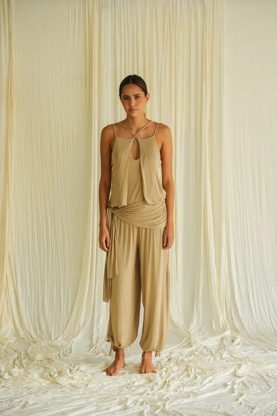 Notice Balloon Pant in Camel