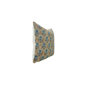Handcrafted Unique Block Print Viscose Linen Pillow Cover- Kusum
