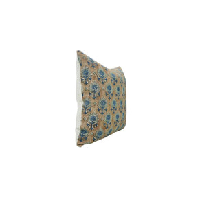 Handcrafted Unique Block Print Viscose Linen Pillow Cover- Kusum