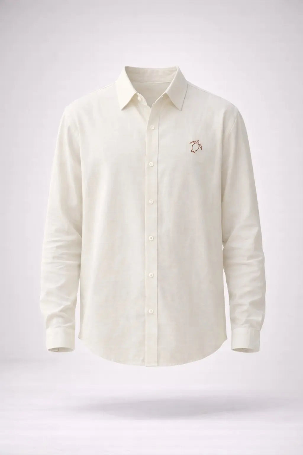 Careya Linen-blend Embroidered Button-down Shirt