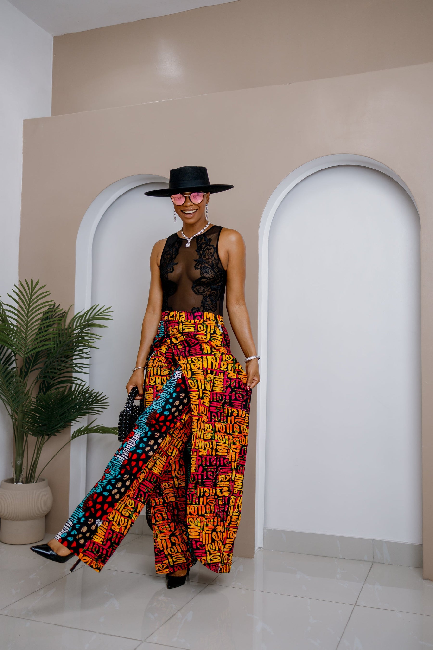 Akakpo Patchwork Pants Skirt