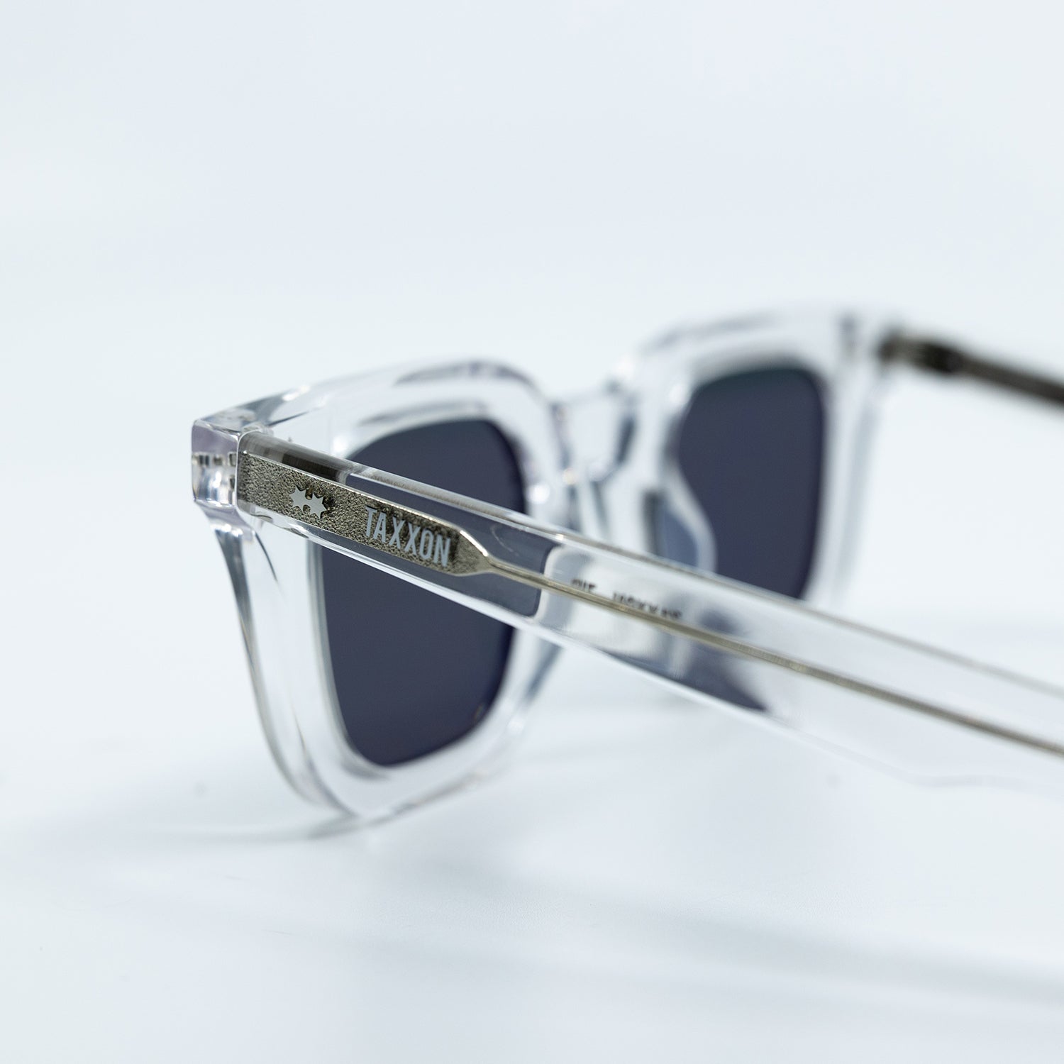 Zid Sunglasses with Clear Frame & Black Lens