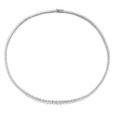 THE “LIZ” 3 PRONG GRADUATED TENNIS NECKLACE