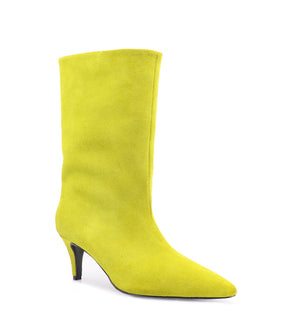 Luxurious Suede Green Booties Kuhl