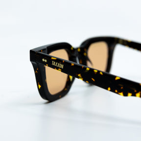 Zid Sunglasses with Tortoise Frame & Orange Lens