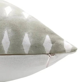 Boho Décor Design handmade block print Thick Cotton White Pillow Cover -Omji