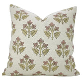 Handcrafted Block Print Linen Blend Pillow Cover - Chahat