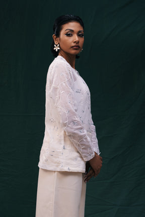 Embroidered Sheer Jacket