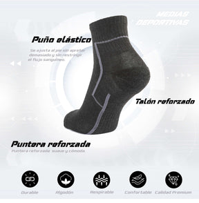 PACK DE 3 MEDIA TOBILLERA