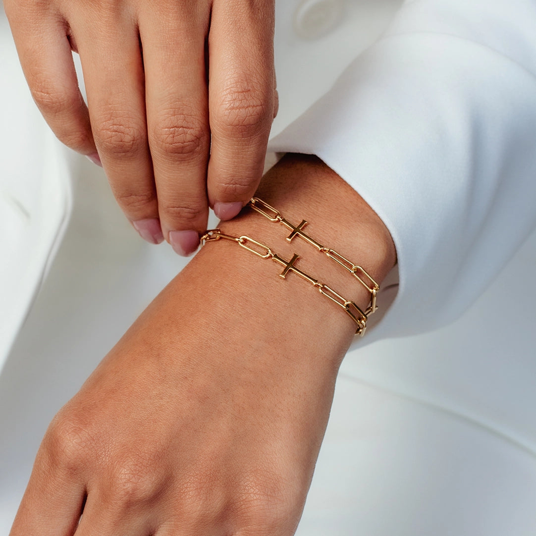 Chain Breaker Cross Bracelet