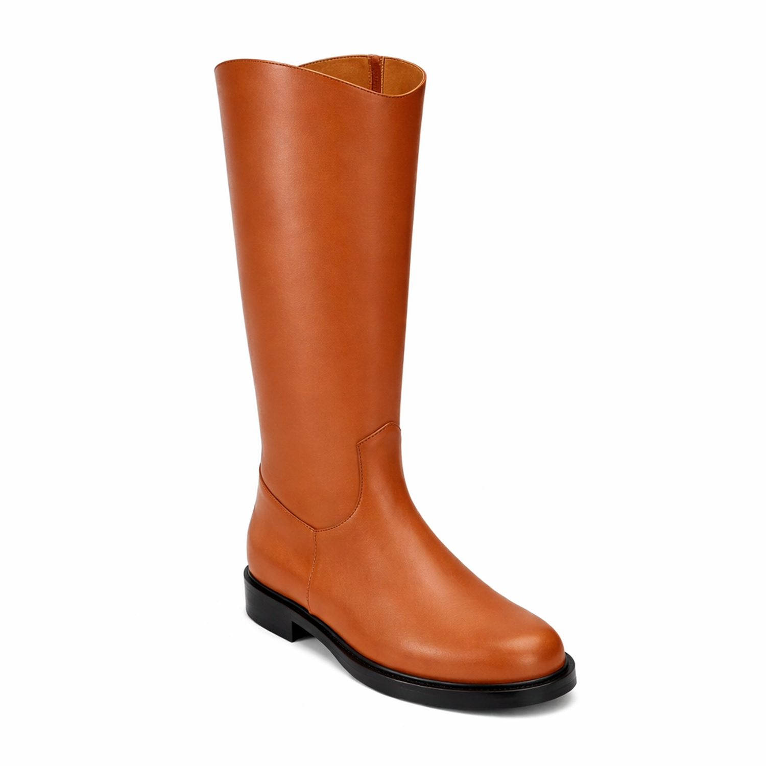Bergen Riding Boot in Smooth Calf Leather (Wide Calf)