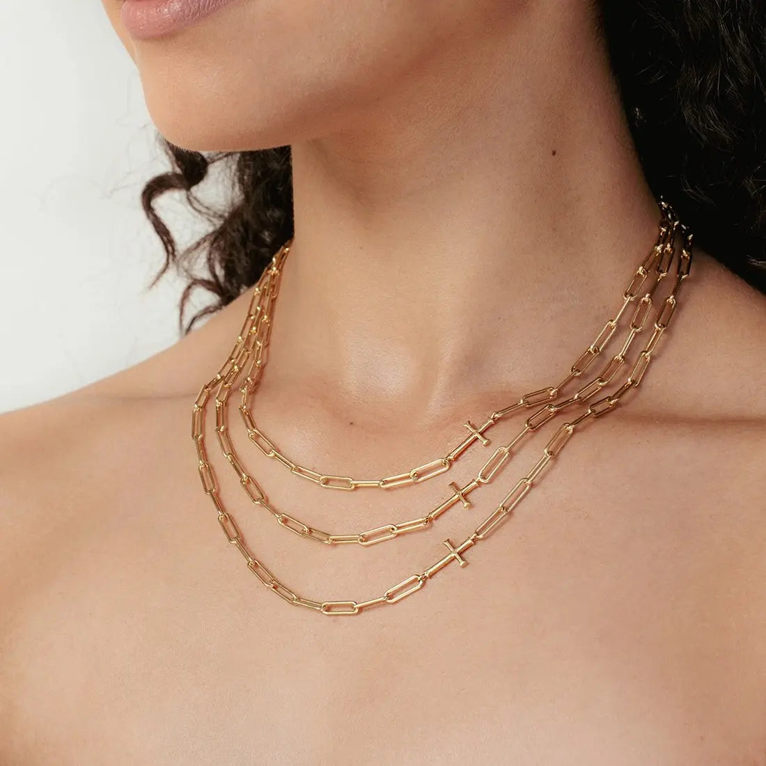 Chain Breaker Cross Necklace