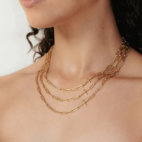 Chain Breaker Cross Necklace