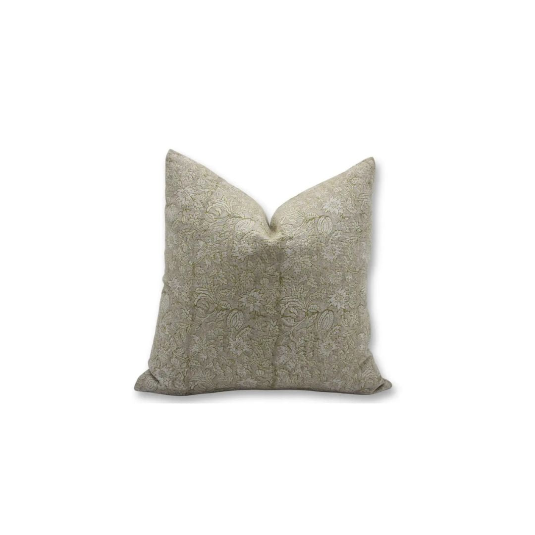Floral DesignThick Linen Cushion Cover - Manikarnika