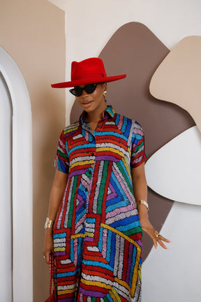 Ndeunoh Silk Ankara Kaftan