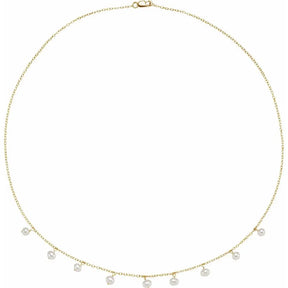 Freshwater Pearl 18" Necklace in 14K Gold
